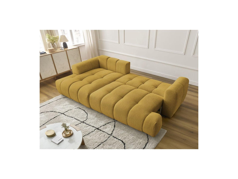 Canapé D'Angle Convertible - Fuji - Tissu Lisse - Angle Gauche