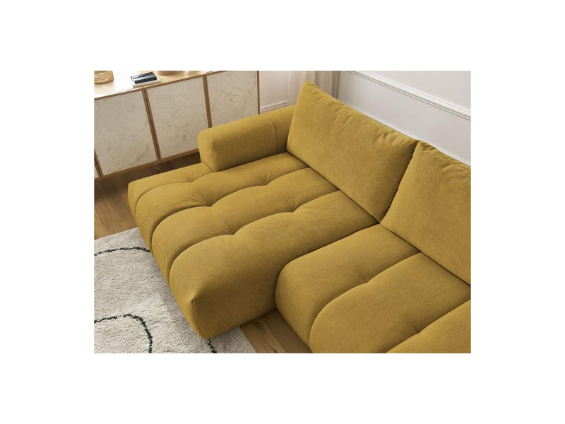 Canapé D'Angle Convertible - Fuji - Tissu Lisse - Angle Gauche