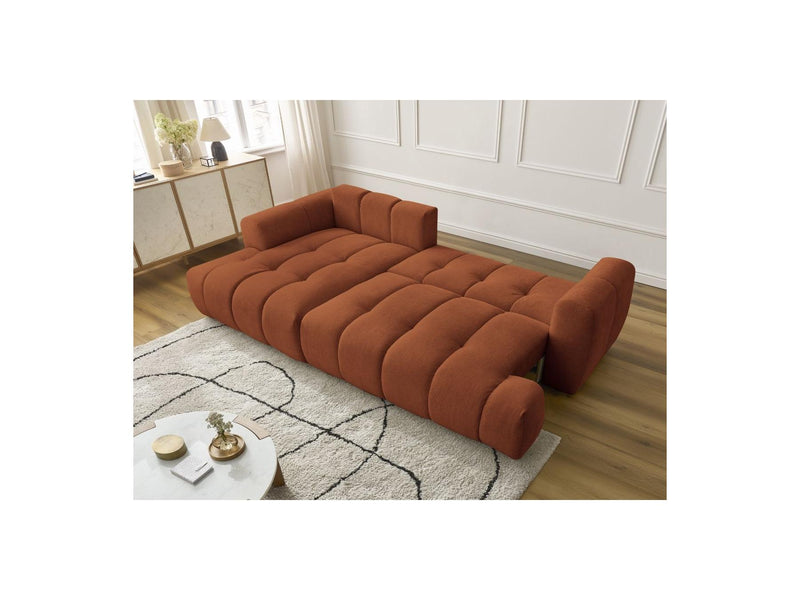 Canapé D'Angle Convertible - Fuji - Tissu Lisse - Angle Gauche