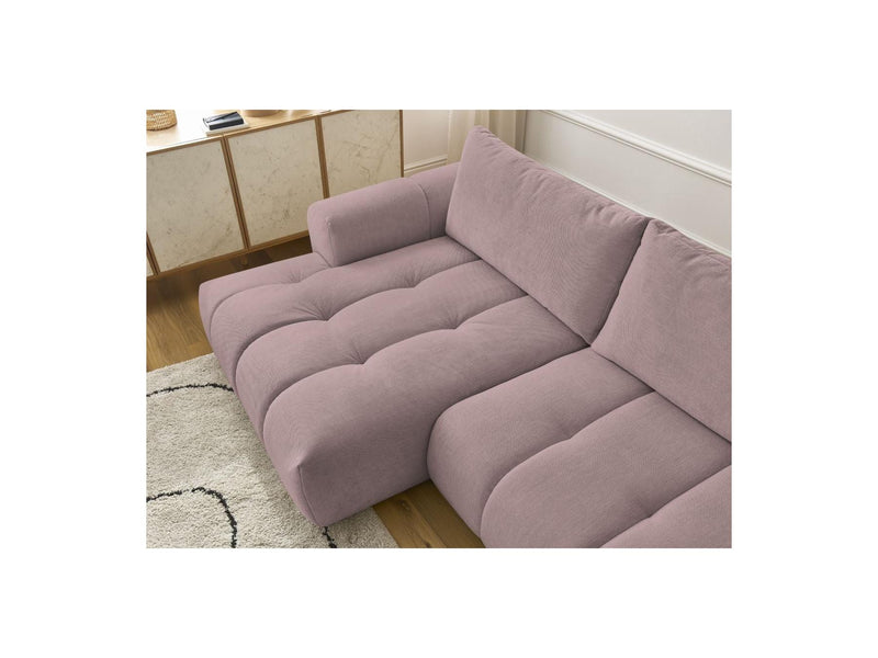 Canapé D'Angle Convertible - Fuji - Tissu Lisse - Angle Gauche