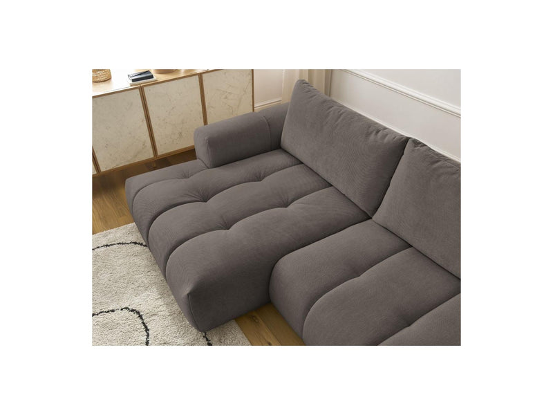 Canapé D'Angle Convertible - Fuji - Tissu Lisse - Angle Gauche