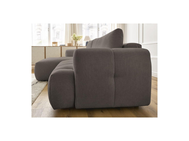 Canapé D'Angle Convertible - Fuji - Tissu Lisse - Angle Gauche