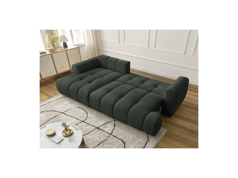 Canapé D'Angle Convertible - Fuji - Tissu Lisse - Angle Gauche