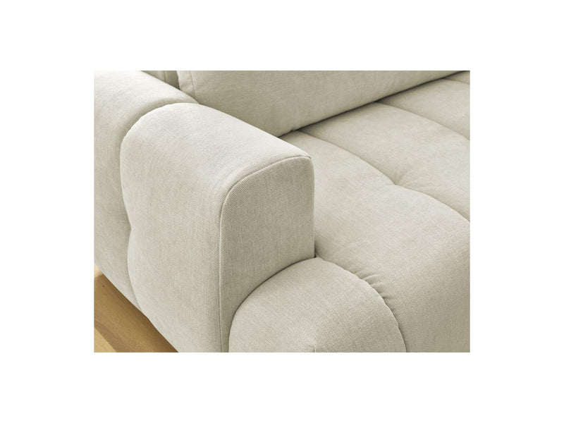 Canapé D'Angle L Convertible - Fuji - Tissu Lisse - Angle Droit