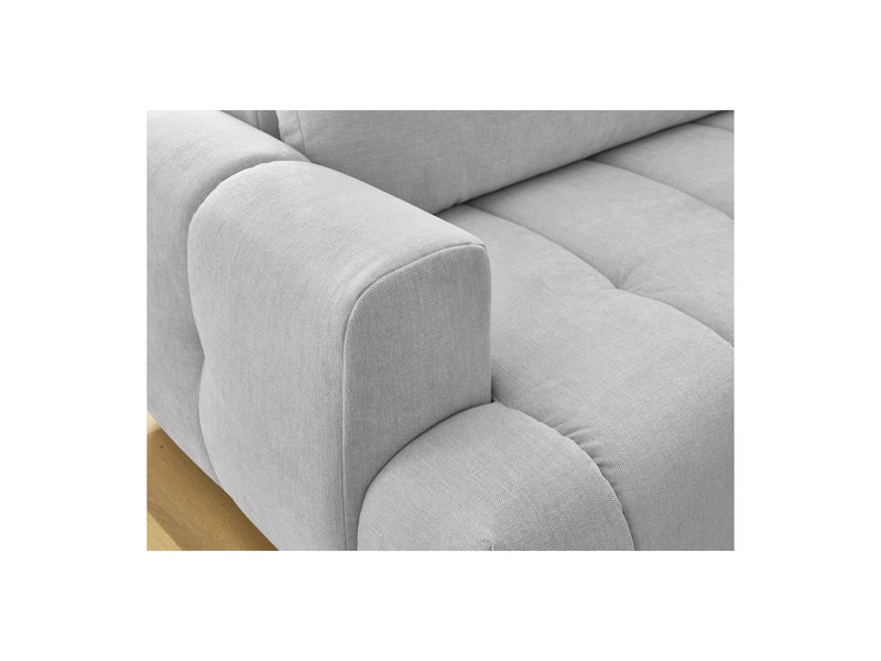 Canapé D'Angle L Convertible - Fuji - Tissu Lisse - Angle Droit