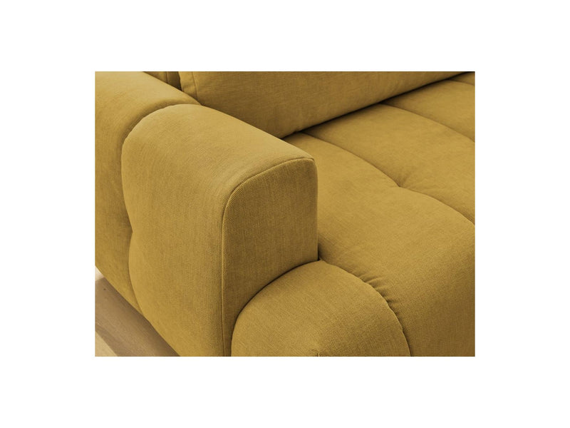 Canapé D'Angle L Convertible - Fuji - Tissu Lisse - Angle Droit