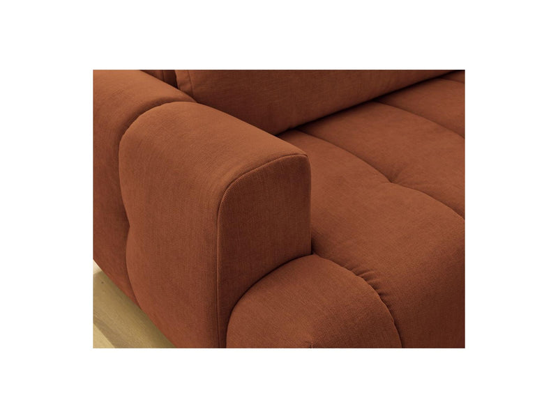 Canapé D'Angle L Convertible - Fuji - Tissu Lisse - Angle Droit