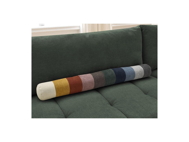 Canapé D'Angle L Convertible - Fuji - Tissu Lisse - Angle Droit