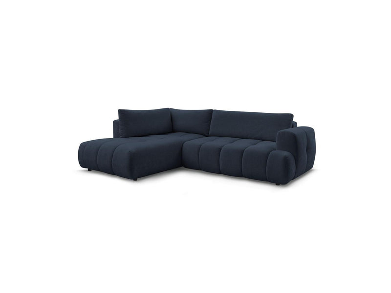 Canapé D'Angle L Convertible - Fuji - Tissu Lisse - Angle Gauche