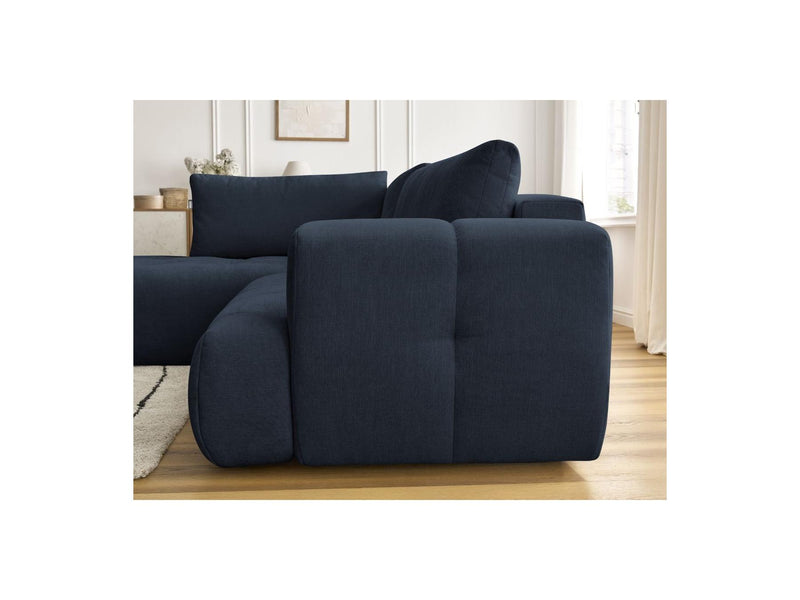 Canapé D'Angle L Convertible - Fuji - Tissu Lisse - Angle Gauche