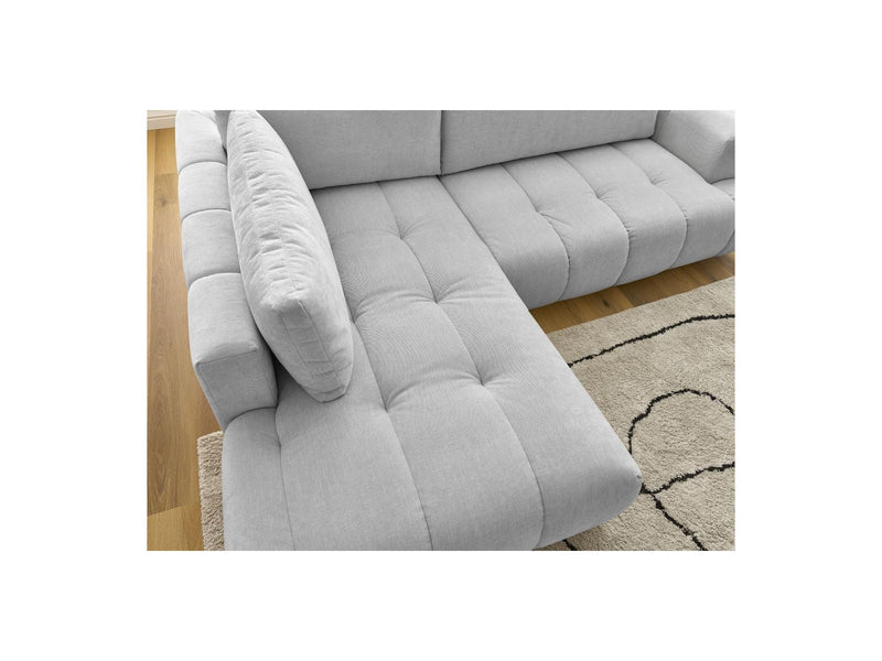 Canapé D'Angle L Convertible - Fuji - Tissu Lisse - Angle Gauche