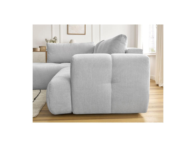 Canapé D'Angle L Convertible - Fuji - Tissu Lisse - Angle Gauche