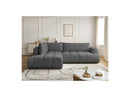 Canapé D'Angle L Convertible - Fuji - Tissu Lisse - Angle Gauche