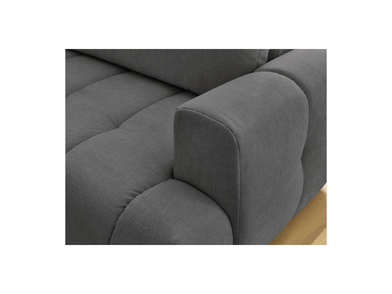 Canapé D'Angle L Convertible - Fuji - Tissu Lisse - Angle Gauche