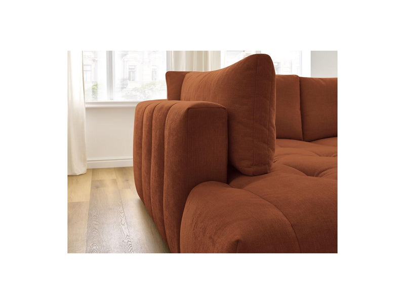 Canapé D'Angle L Convertible - Fuji - Tissu Lisse - Angle Gauche