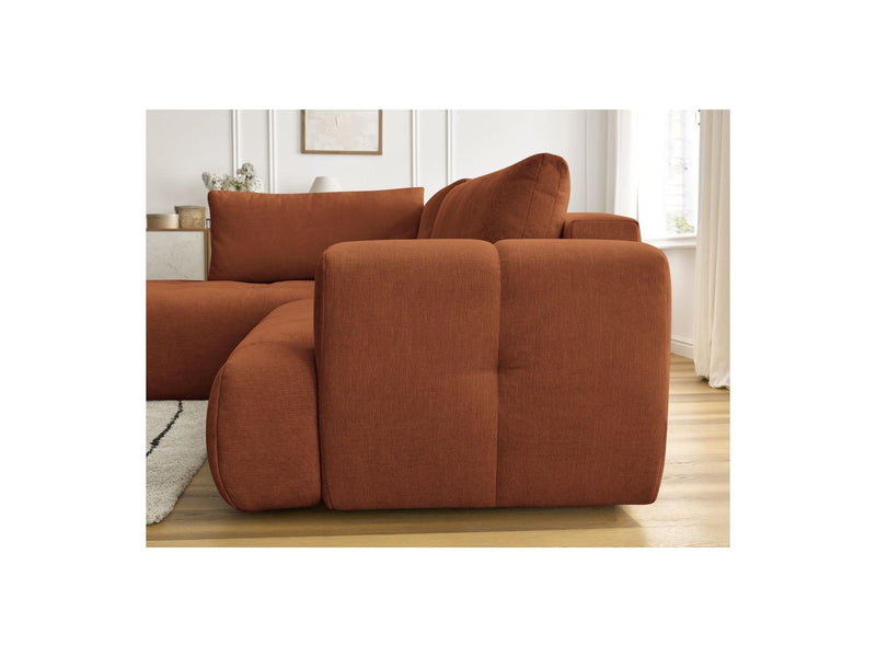 Canapé D'Angle L Convertible - Fuji - Tissu Lisse - Angle Gauche