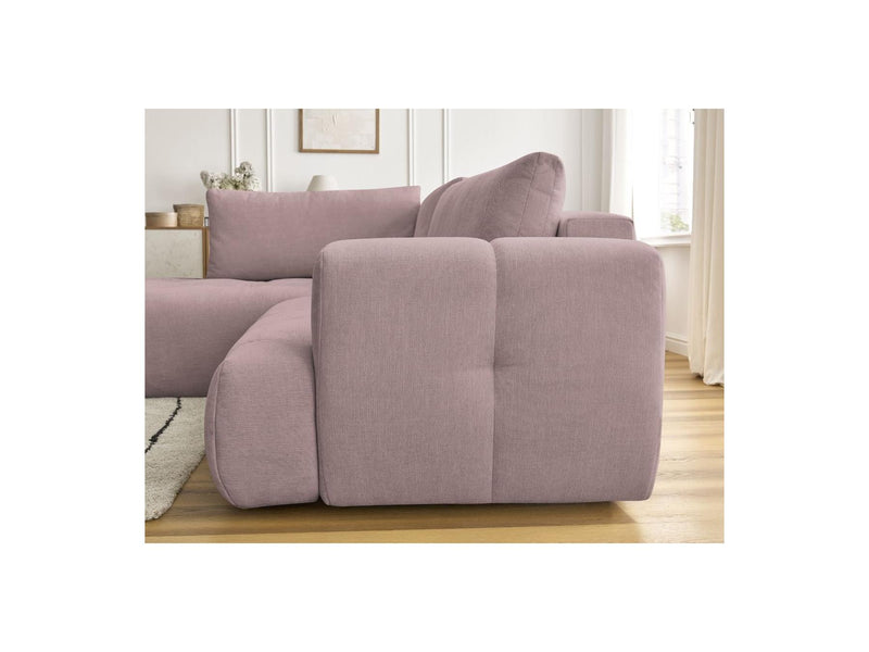 Canapé D'Angle L Convertible - Fuji - Tissu Lisse - Angle Gauche