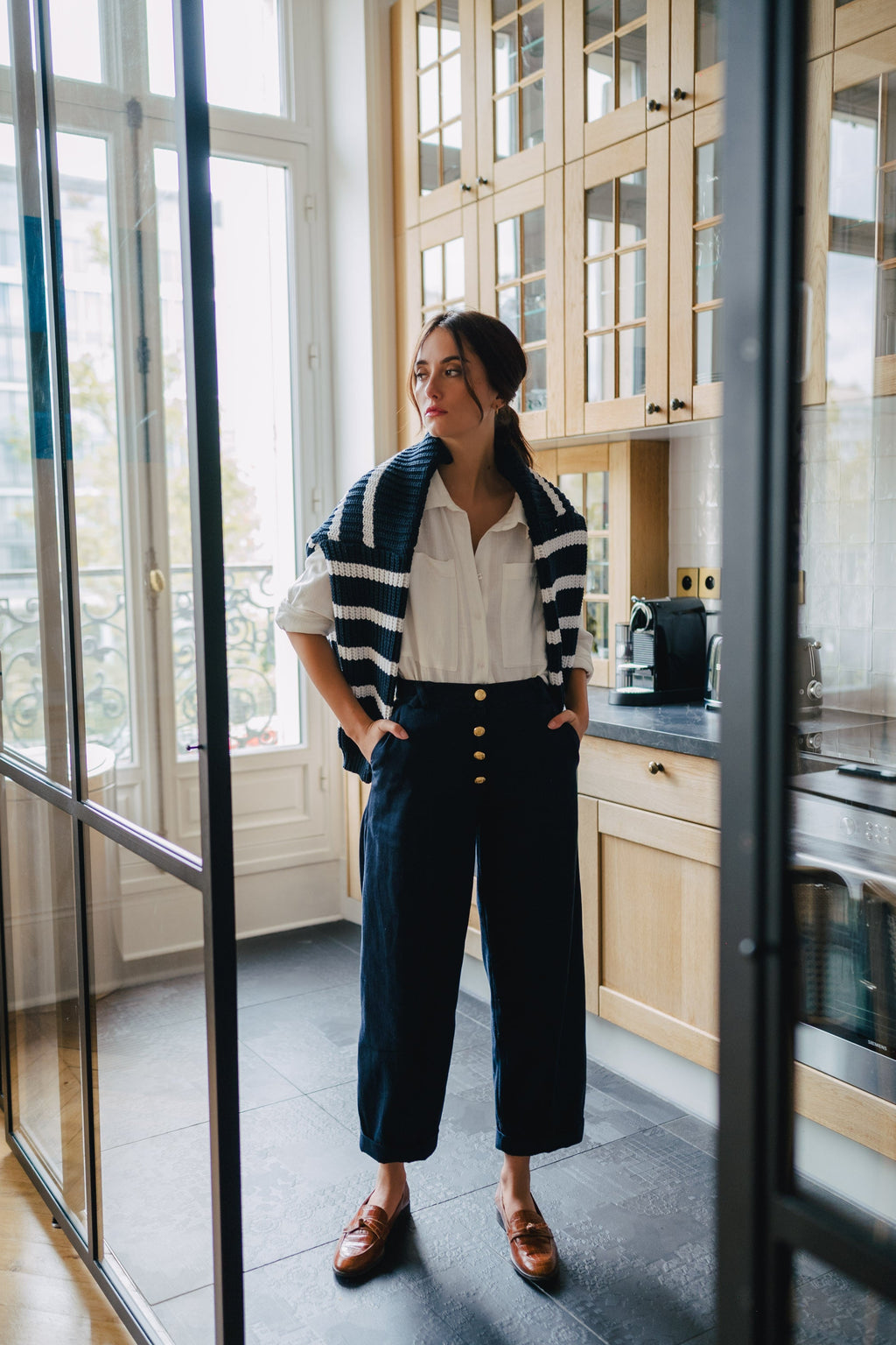 Pantalon Tiago Gabardine Marine