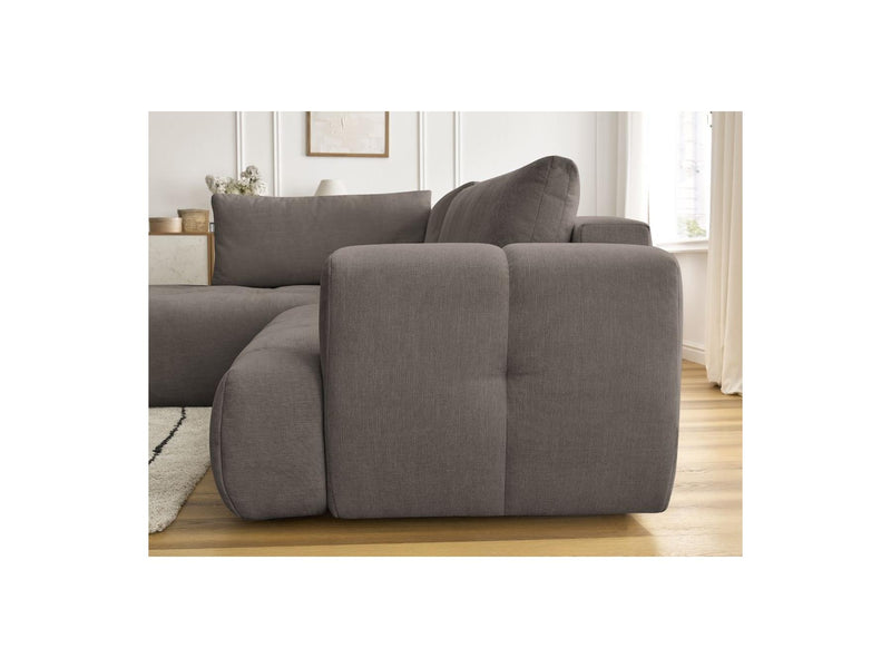 Canapé D'Angle L Convertible - Fuji - Tissu Lisse - Angle Gauche