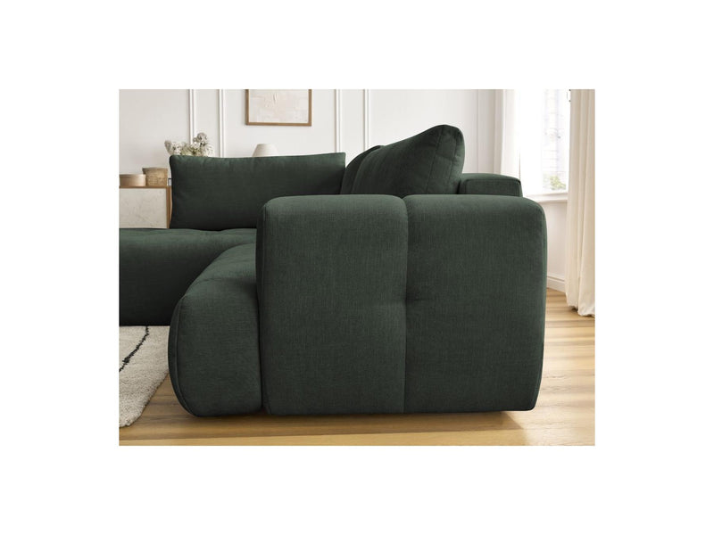 Canapé D'Angle L Convertible - Fuji - Tissu Lisse - Angle Gauche