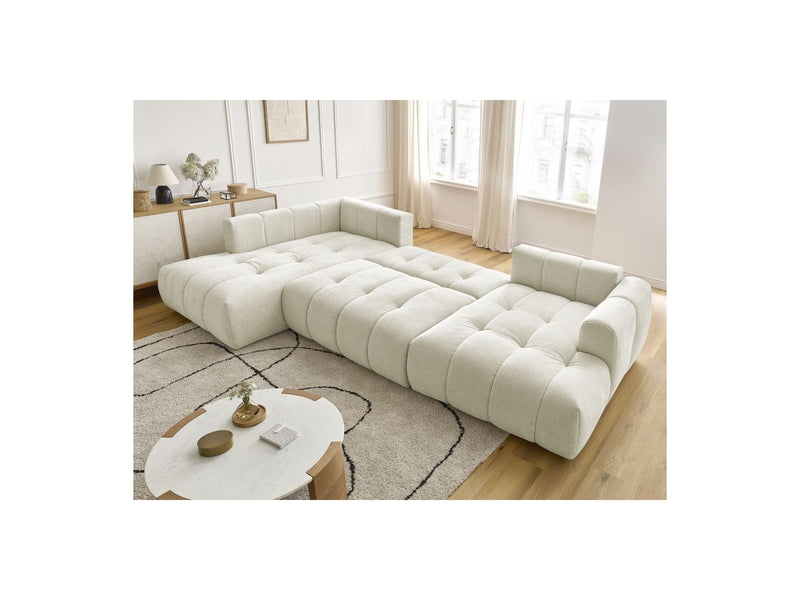 Canapé Panoramique Convertible - Fuji - Tissu Lisse - Angle Droit