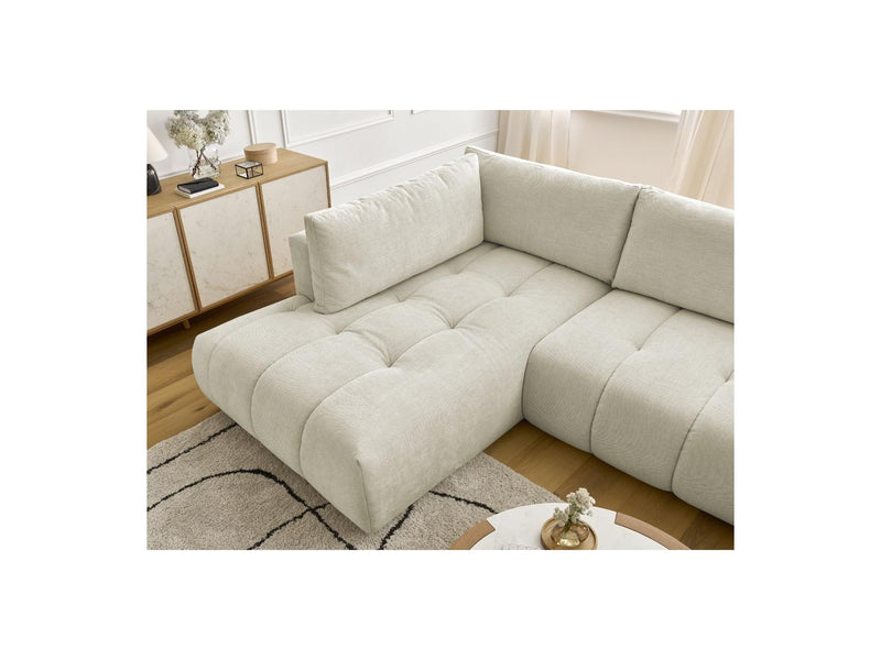 Canapé Panoramique Convertible - Fuji - Tissu Lisse - Angle Droit