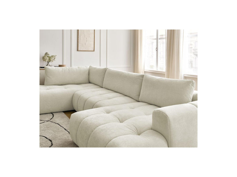 Canapé Panoramique Convertible - Fuji - Tissu Lisse - Angle Droit