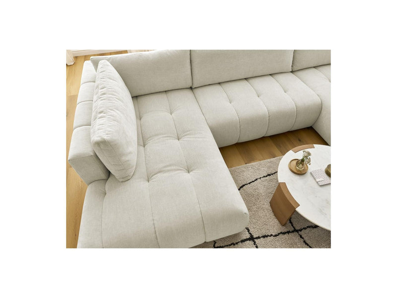 Canapé Panoramique Convertible - Fuji - Tissu Lisse - Angle Droit