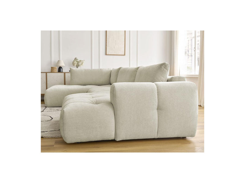 Canapé Panoramique Convertible - Fuji - Tissu Lisse - Angle Droit