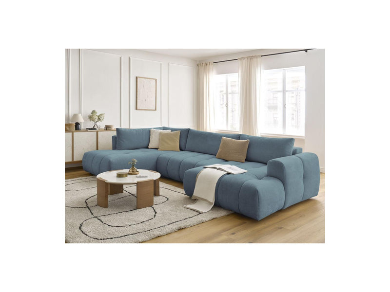 Canapé Panoramique Convertible - Fuji - Tissu Lisse - Angle Droit