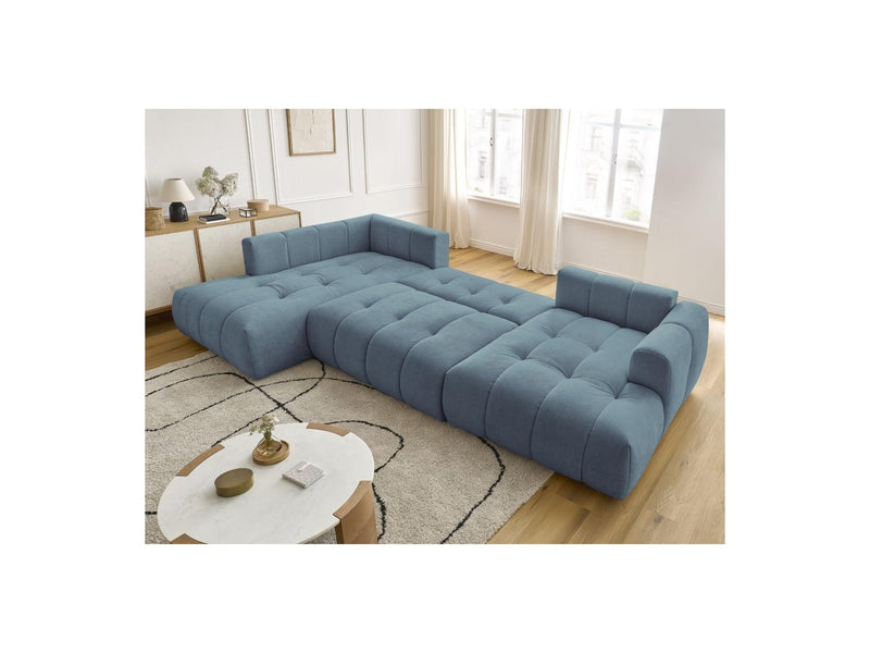 Canapé Panoramique Convertible - Fuji - Tissu Lisse - Angle Droit