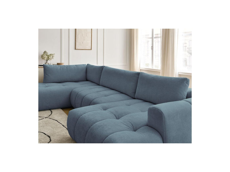 Canapé Panoramique Convertible - Fuji - Tissu Lisse - Angle Droit