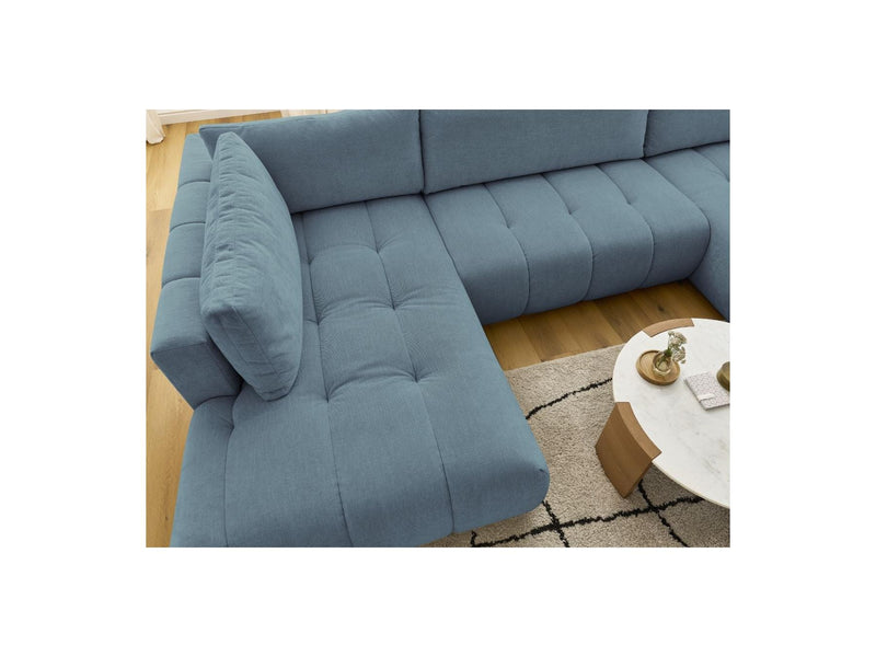 Canapé Panoramique Convertible - Fuji - Tissu Lisse - Angle Droit