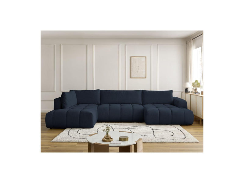 Canapé Panoramique Convertible - Fuji - Tissu Lisse - Angle Droit