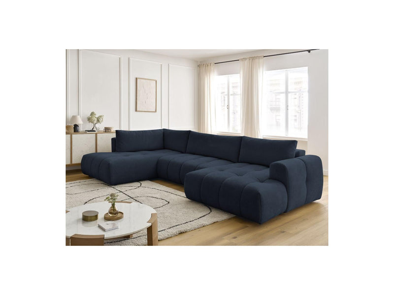 Canapé Panoramique Convertible - Fuji - Tissu Lisse - Angle Droit