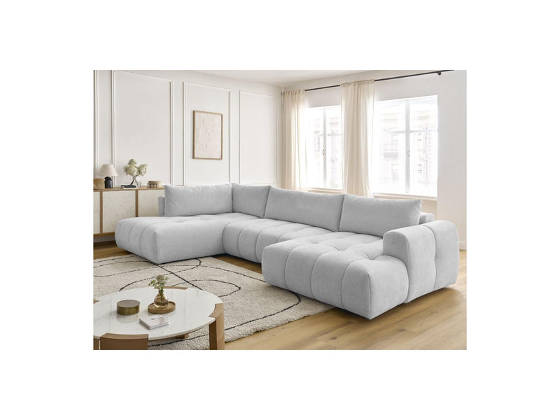 Canapé Panoramique Convertible - Fuji - Tissu Lisse - Angle Droit