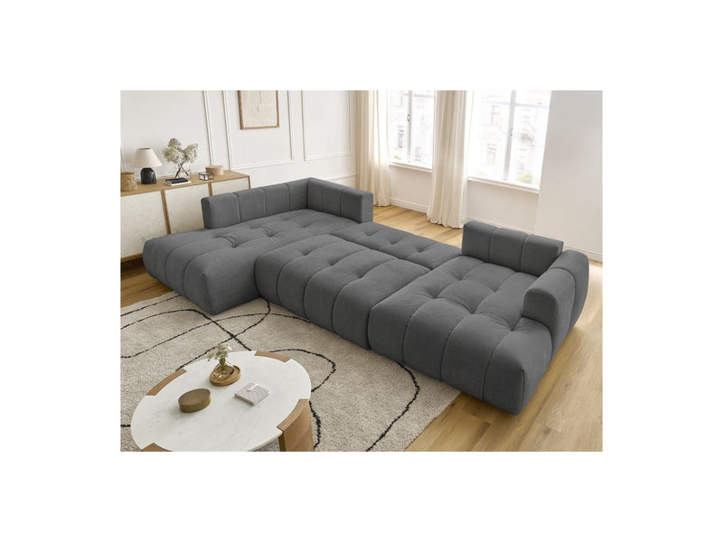 Canapé Panoramique Convertible - Fuji - Tissu Lisse - Angle Droit