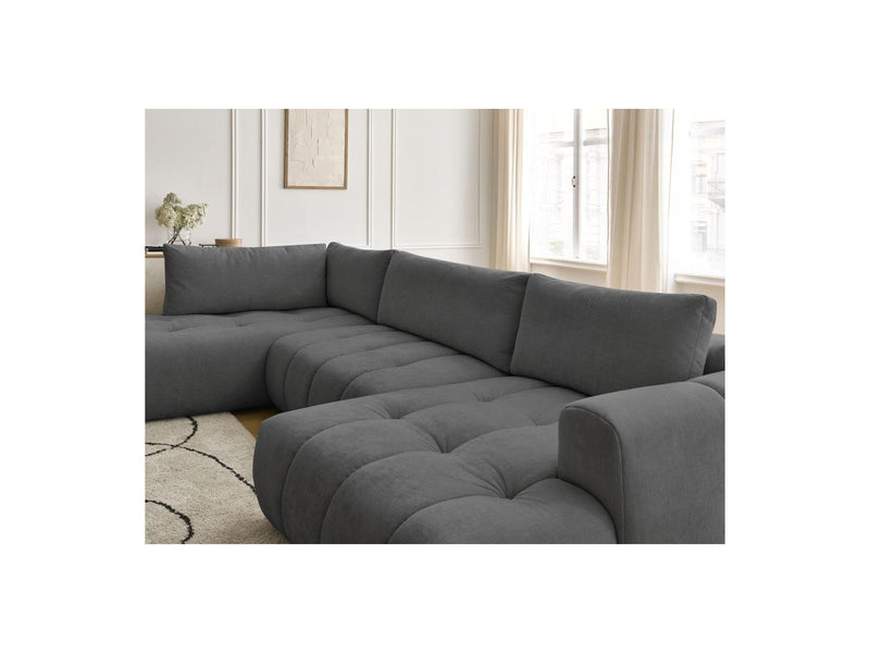 Canapé Panoramique Convertible - Fuji - Tissu Lisse - Angle Droit