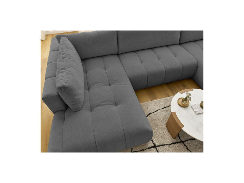 Canapé Panoramique Convertible - Fuji - Tissu Lisse - Angle Droit