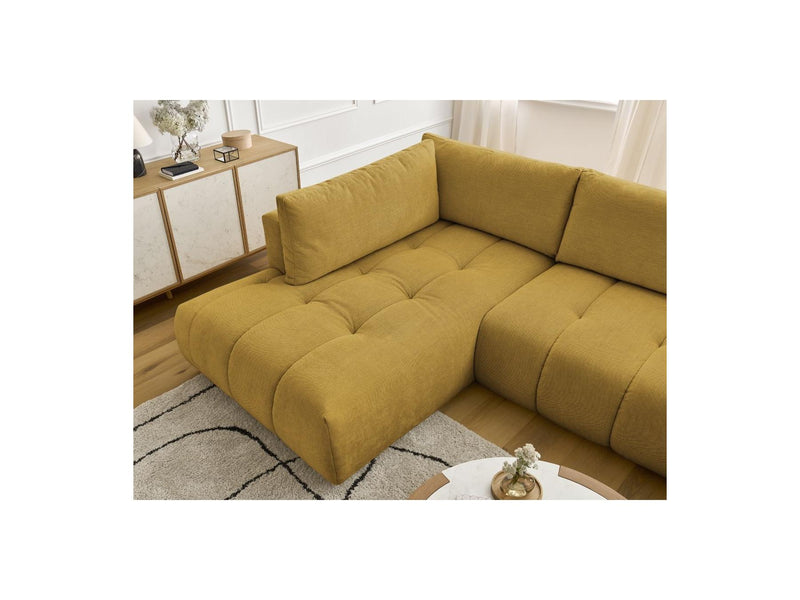 Canapé Panoramique Convertible - Fuji - Tissu Lisse - Angle Droit