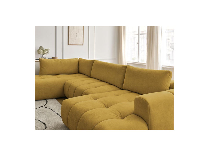 Canapé Panoramique Convertible - Fuji - Tissu Lisse - Angle Droit