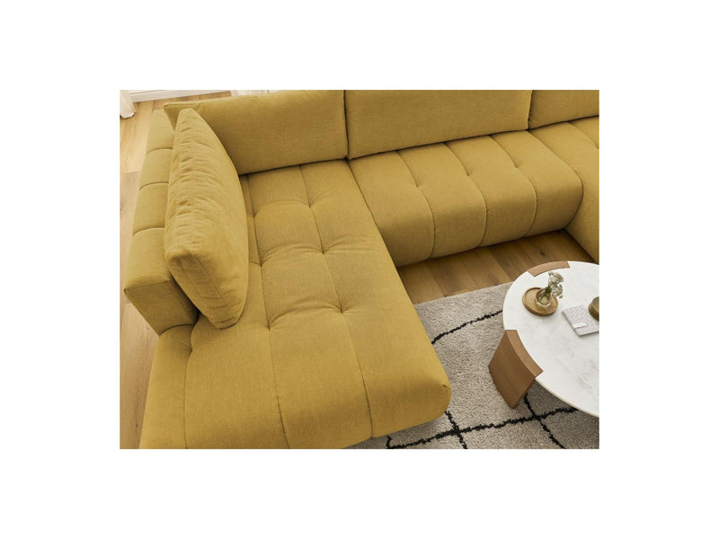 Canapé Panoramique Convertible - Fuji - Tissu Lisse - Angle Droit