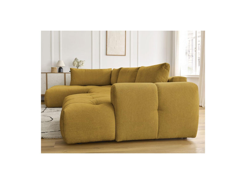 Canapé Panoramique Convertible - Fuji - Tissu Lisse - Angle Droit