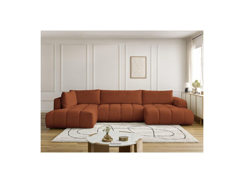 Canapé Panoramique Convertible - Fuji - Tissu Lisse - Angle Droit