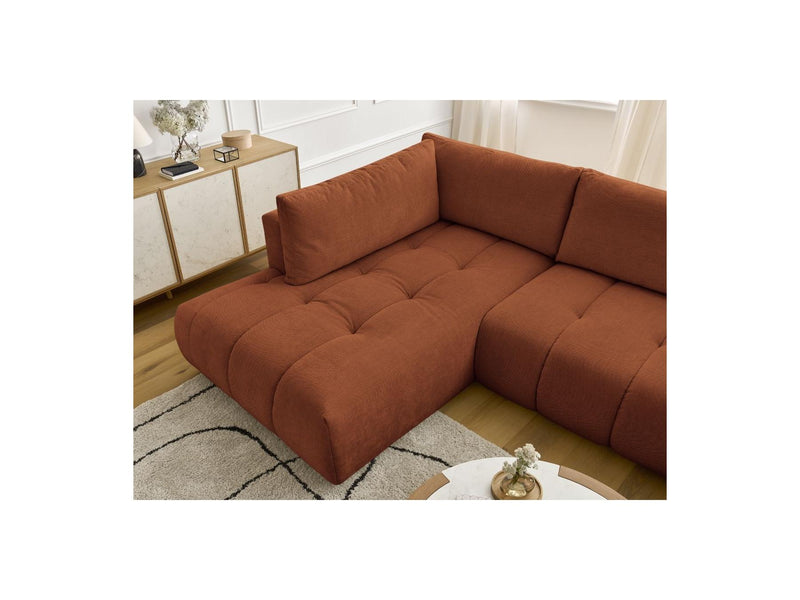 Canapé Panoramique Convertible - Fuji - Tissu Lisse - Angle Droit