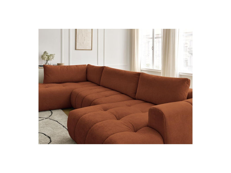 Canapé Panoramique Convertible - Fuji - Tissu Lisse - Angle Droit