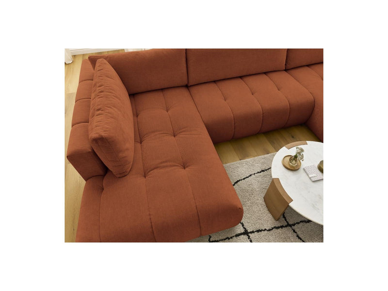 Canapé Panoramique Convertible - Fuji - Tissu Lisse - Angle Droit