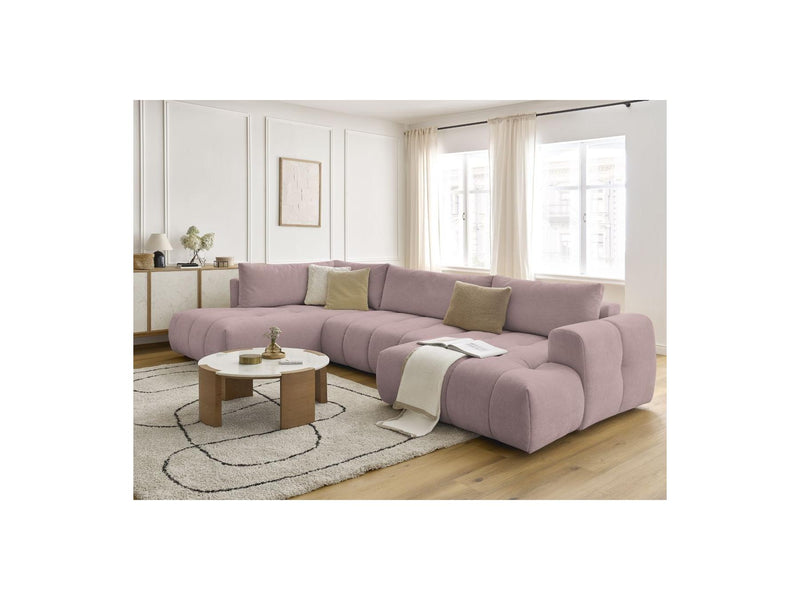 Canapé Panoramique Convertible - Fuji - Tissu Lisse - Angle Droit