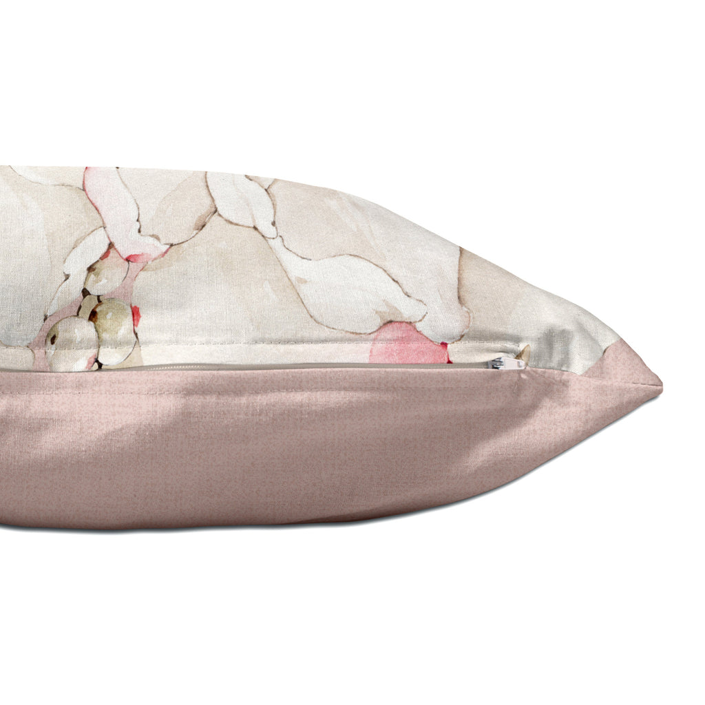 Fodera Per Cuscino White Peonies - Multicolore