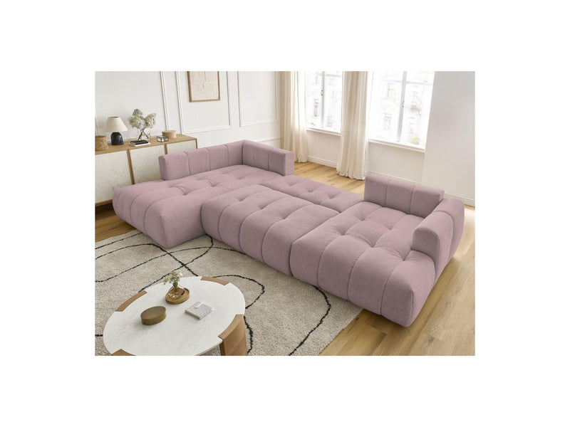 Canapé Panoramique Convertible - Fuji - Tissu Lisse - Angle Droit